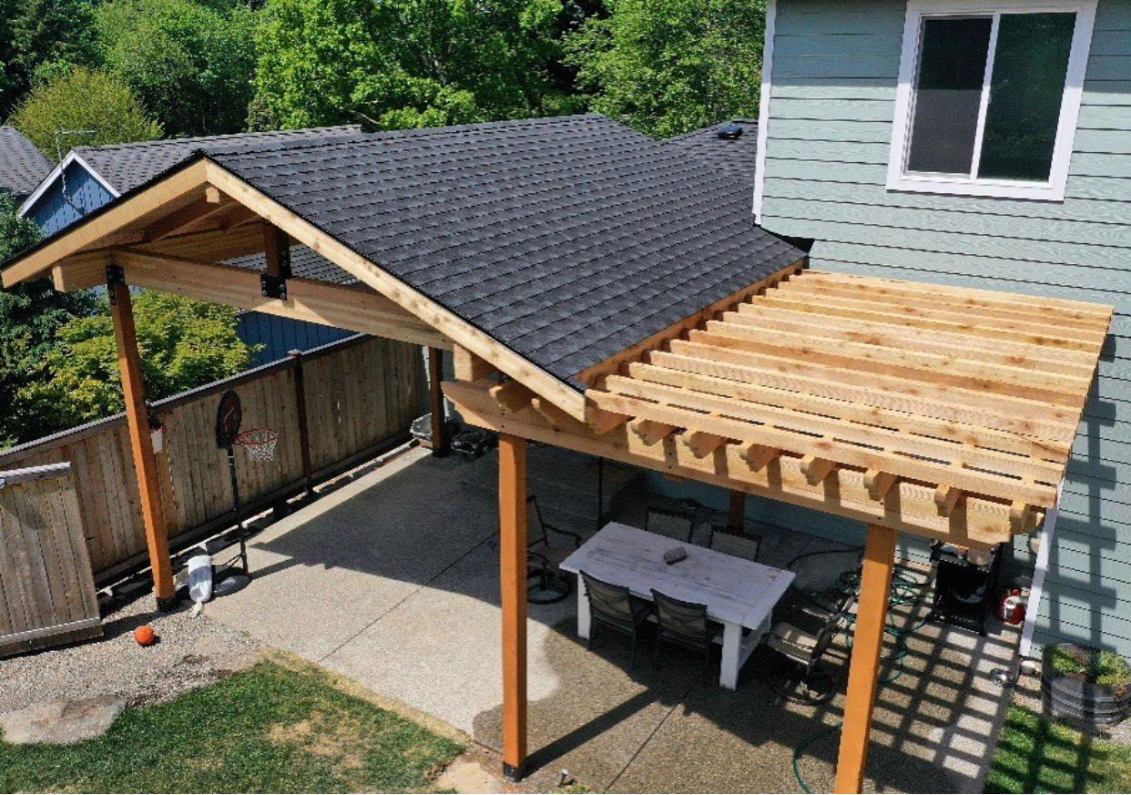 patio with grill and cover