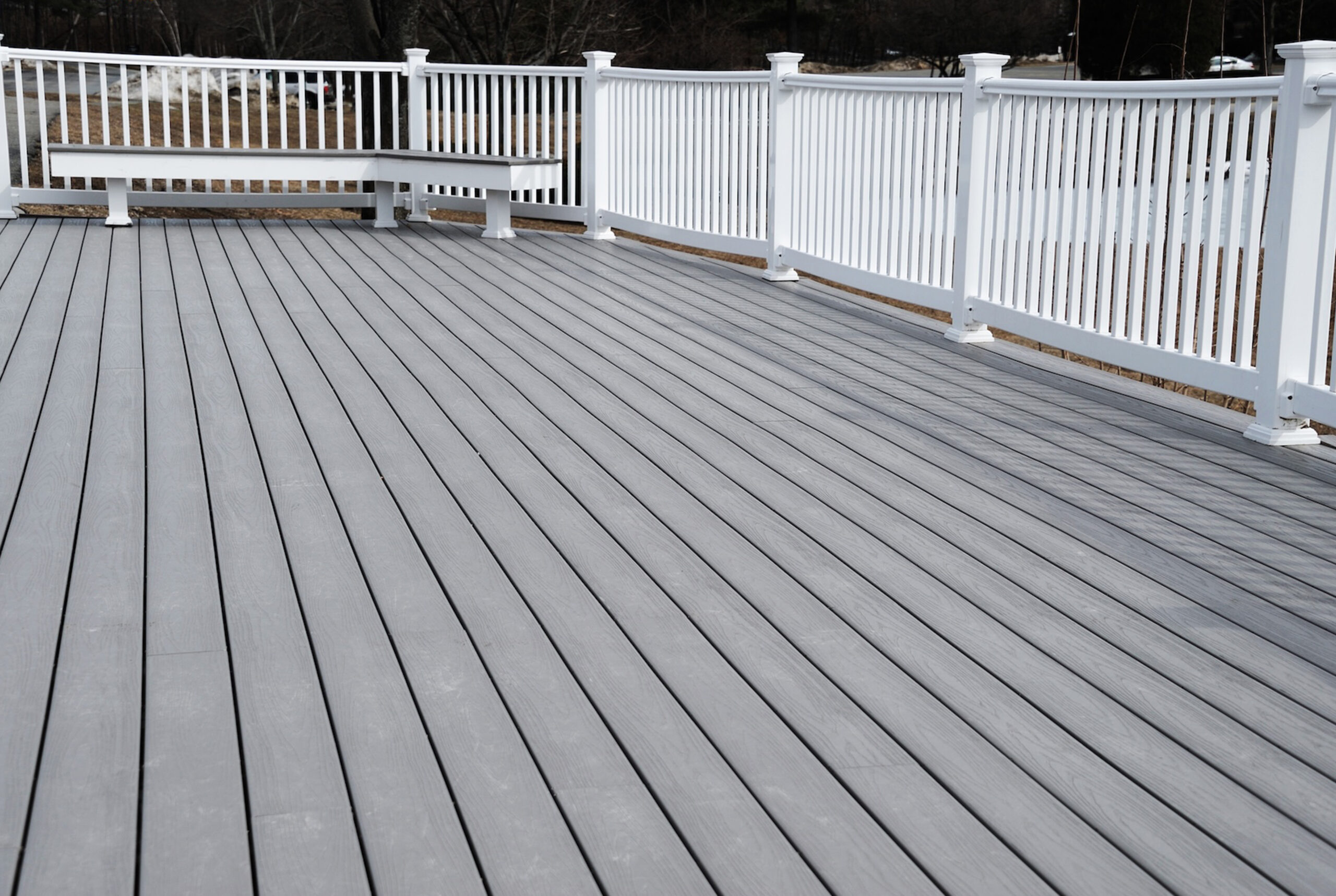 decking around a pool